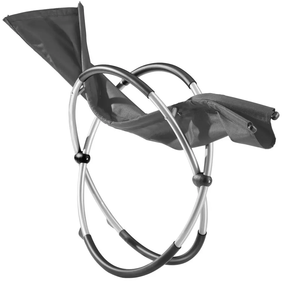 tectake Ligbed Paulina ergonomisch, opvouwbaar, 150 kg, Grijs