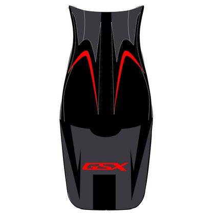 Housse de selle Bagster Noir/Noir Mat/Lettres Rouges