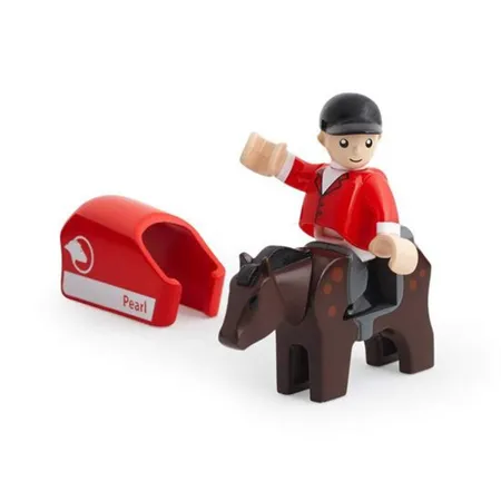 BRIO Pferd mit Reiter, 3-teilig
