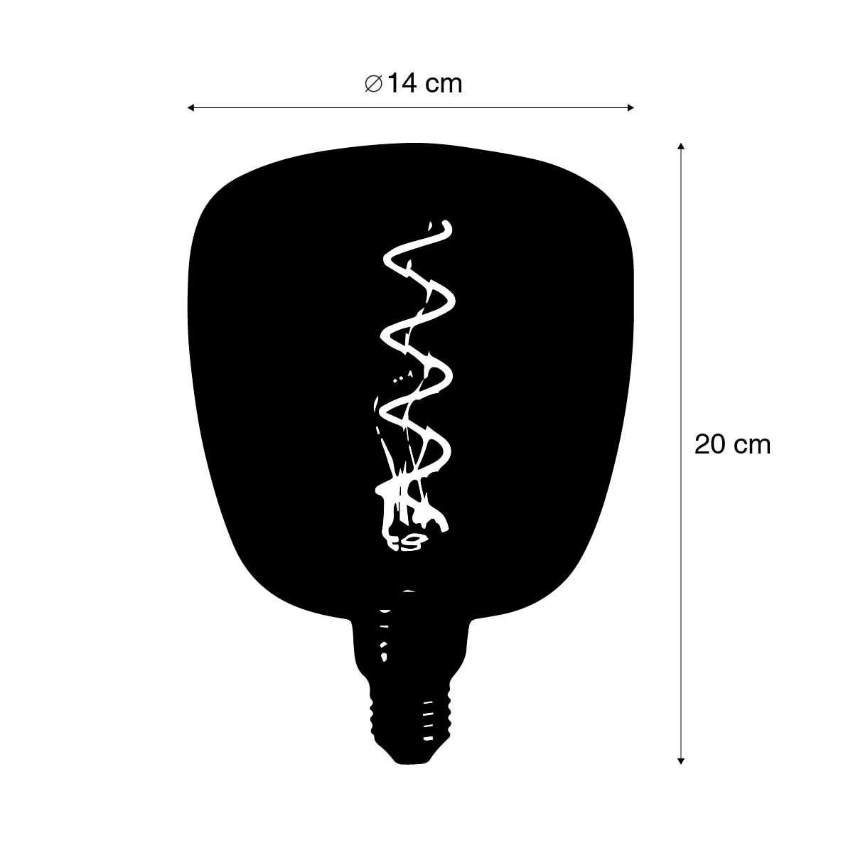 E27 dimbare LED lamp G14 5W 130 lm 1800K