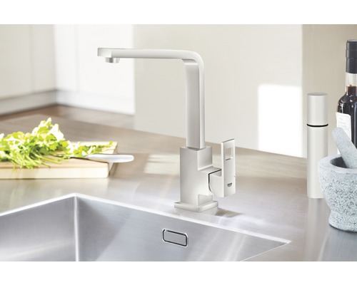 GROHE keukenkraan EUROCUBE supersteel mat 31255DC0