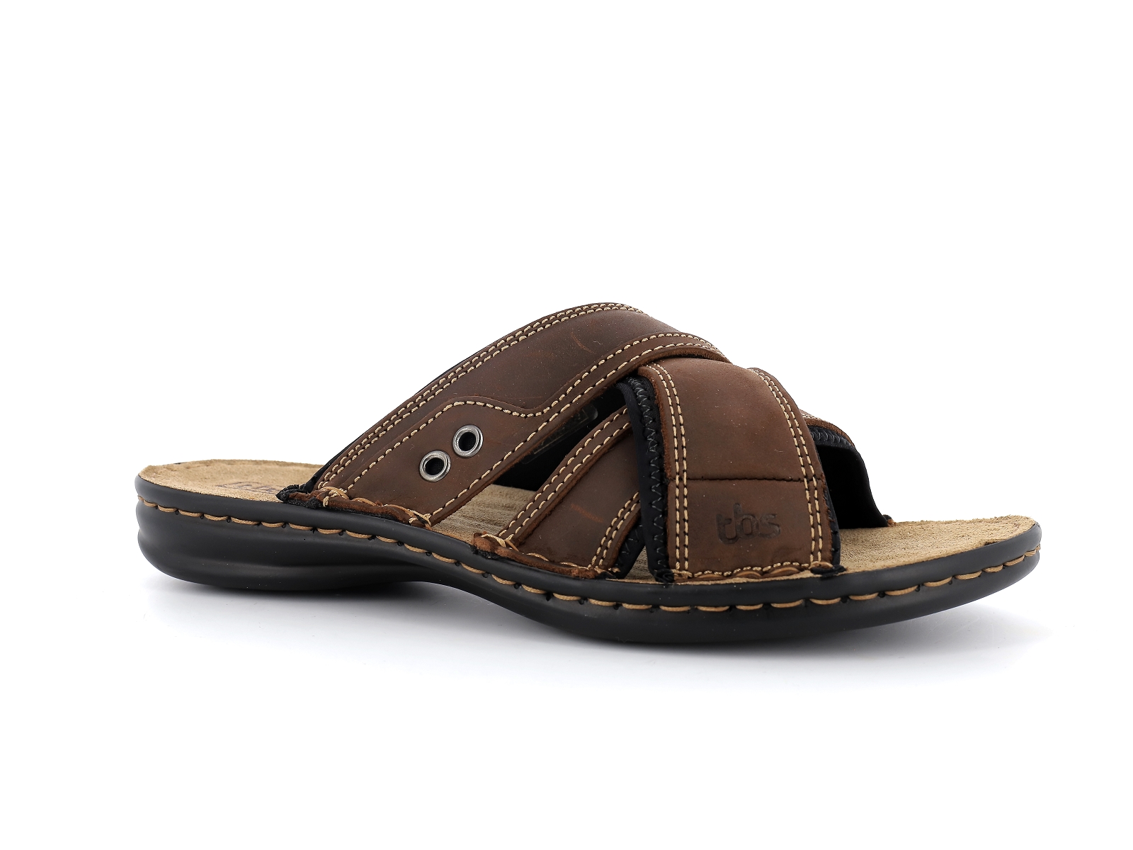 Tbs-BENAIX Cuir gras Marron Foncé