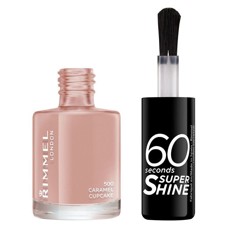 Rimmel London 60 Seconds Super Shine Nail Polish #500 Caramel Cupcake 8ml