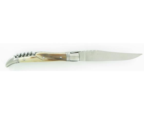 Laguiole Corne Carbone Couteau de poche Laguiole par Chazeau Honoré