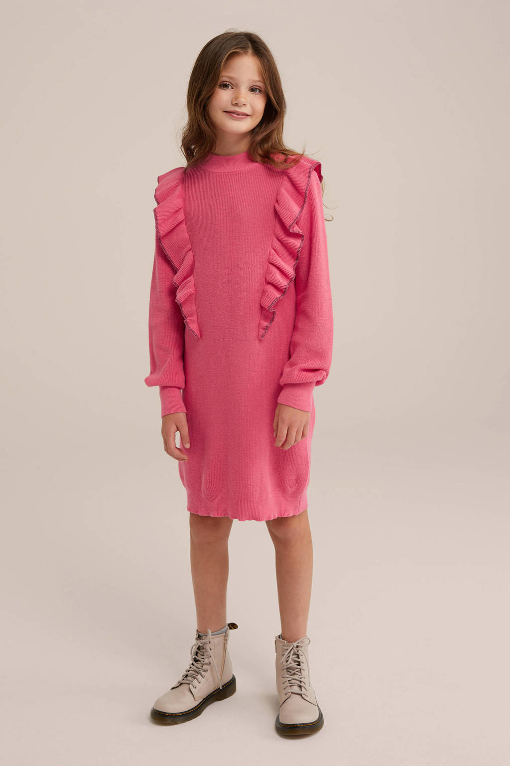 WE Fashion jurk roze