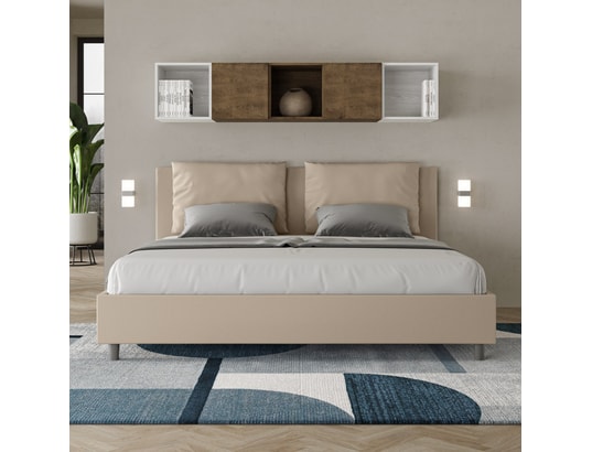 ITYHOME - Lit coffre antea 180x200 similicuir taupe