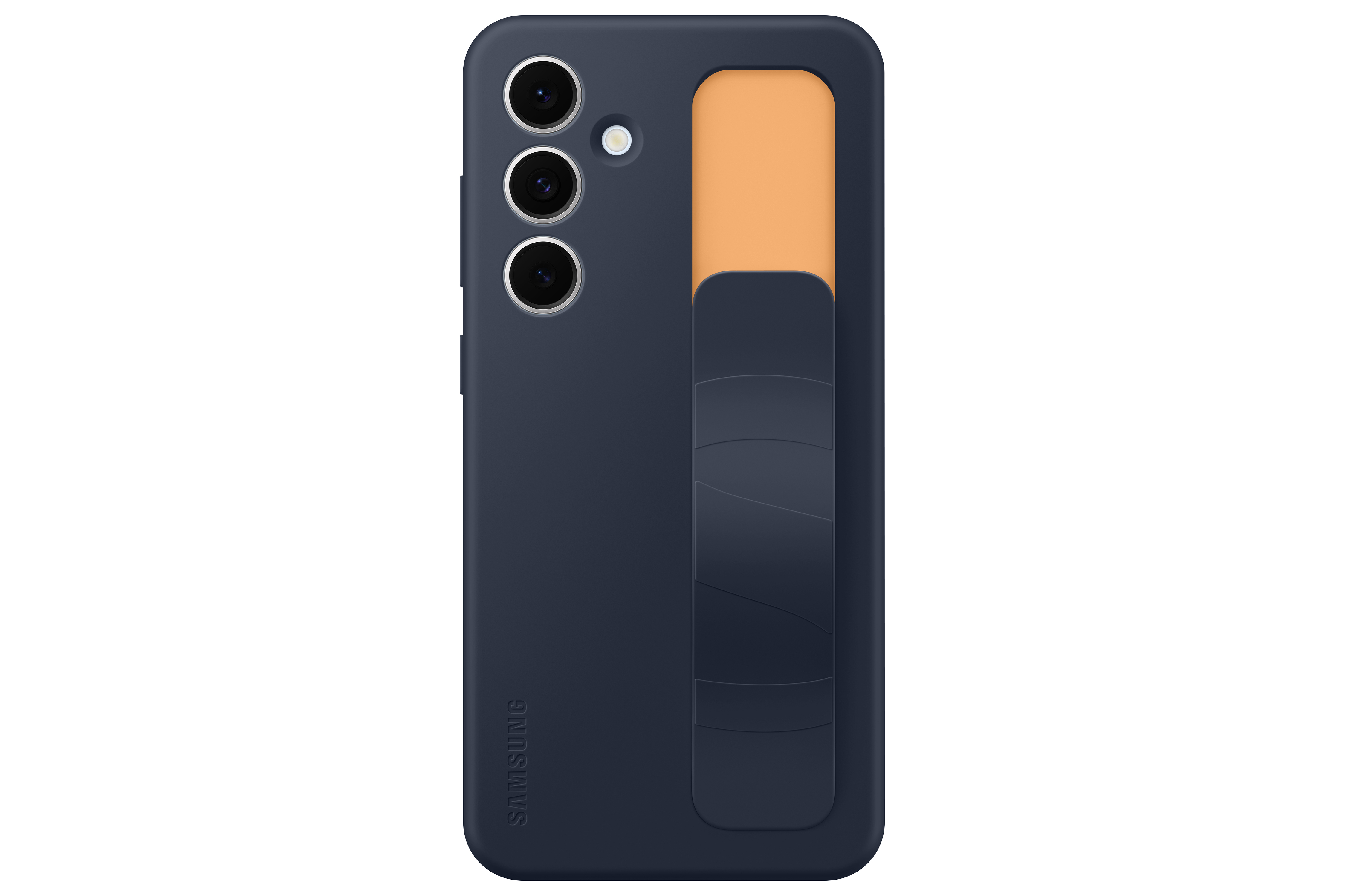 Galaxy S24 FE Silikon Grip Cover Hülle (EF-GS721CNEGWW) - Blue Black (Dunkelblau)