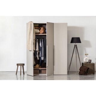 Kleiderschrank RENS 165 x 210 cm Kieselgrau
