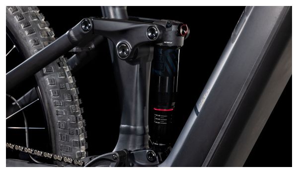 VTT Électrique Tout-Suspendu Cube Stereo Hybrid One44 EX 800 Shimano Deore/Deore XT 12V 800 Wh 27.5'' Noir Blackline 2025