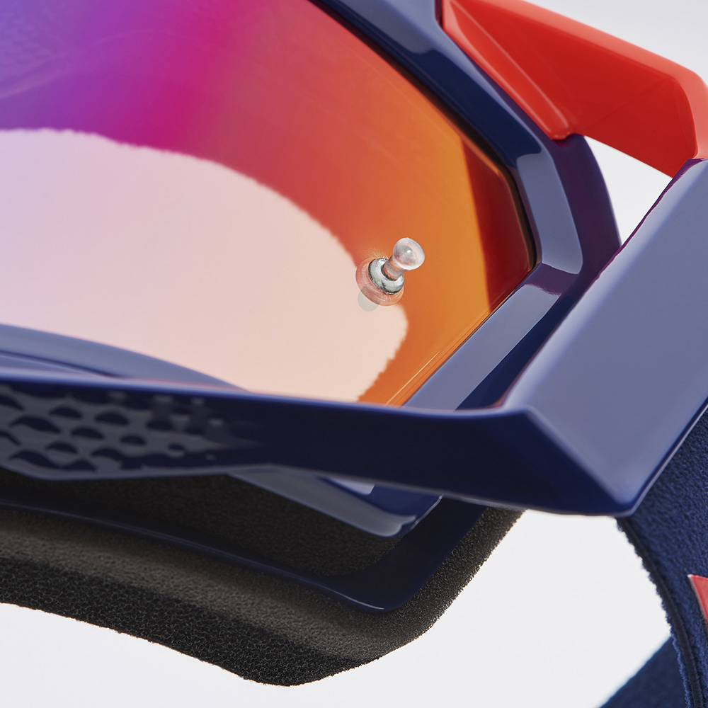 100% - Masque Racecraft 2 Republic - Red/Blue Mirror Bleu / Rouge