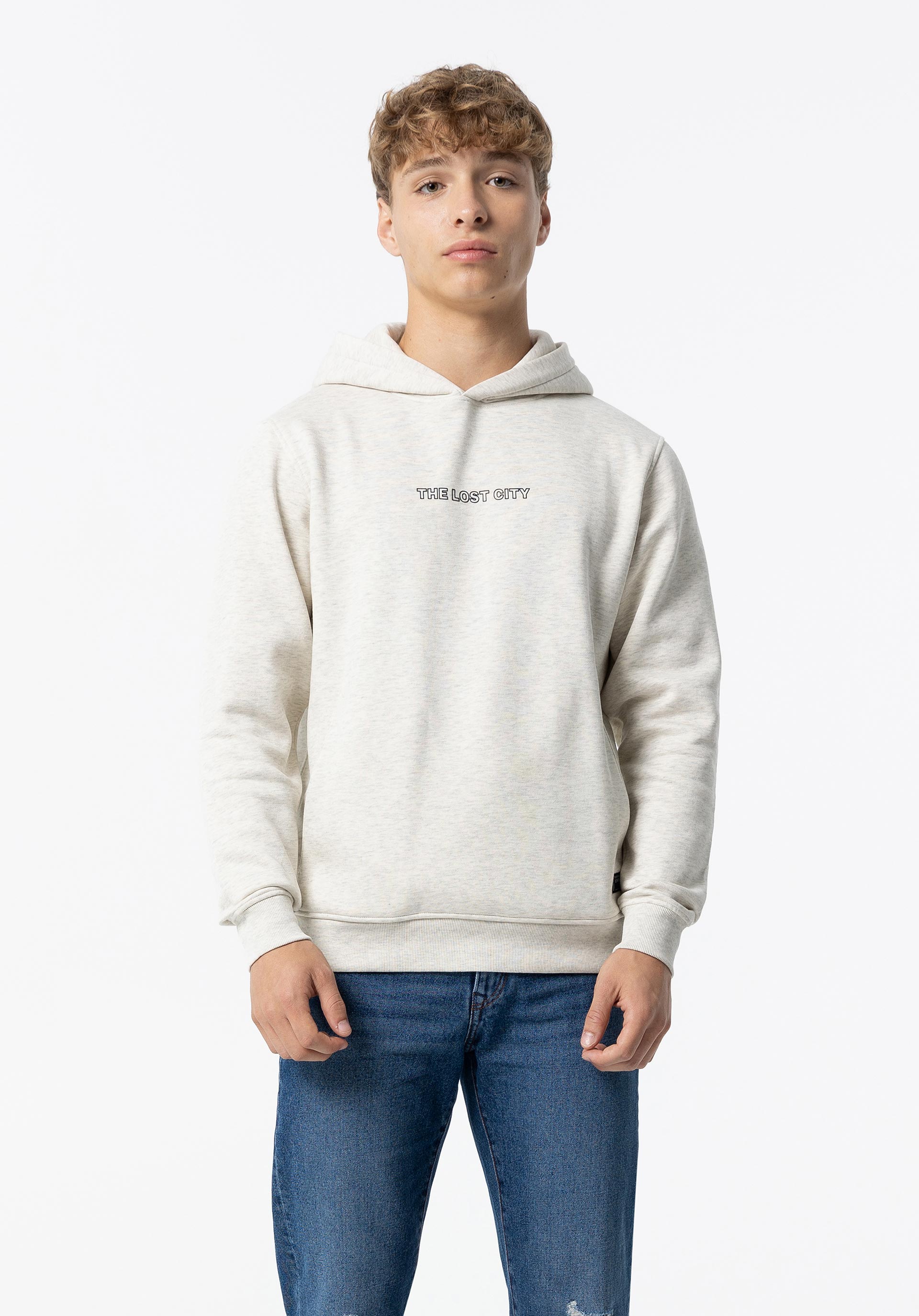 Hoodie com Texto Frontal