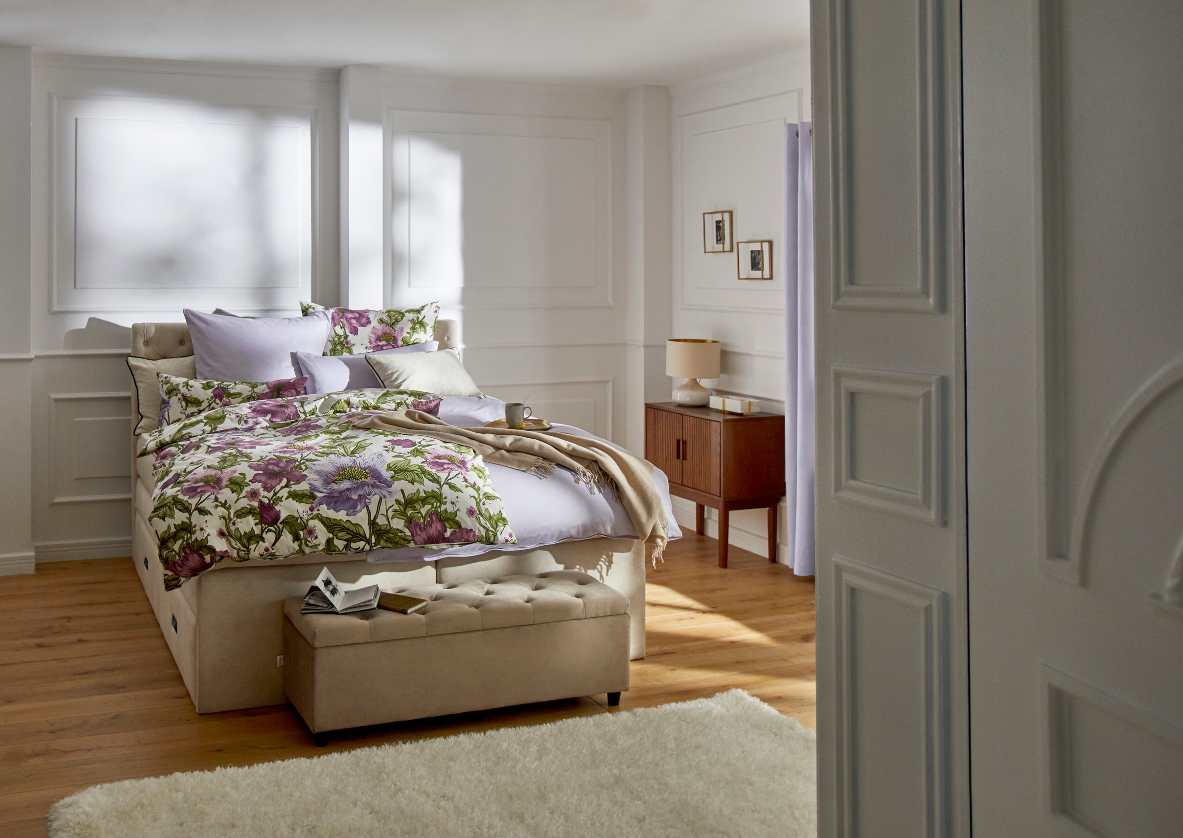 Guido Maria Kretschmer Home&Living Bettwäsche »Mila in 135x200, 155x220 oder 200x200 cm« 2 Stk. tlg. Mako-Satin, Bettwäsche aus Baumwolle, unifarbene Bettwäsche