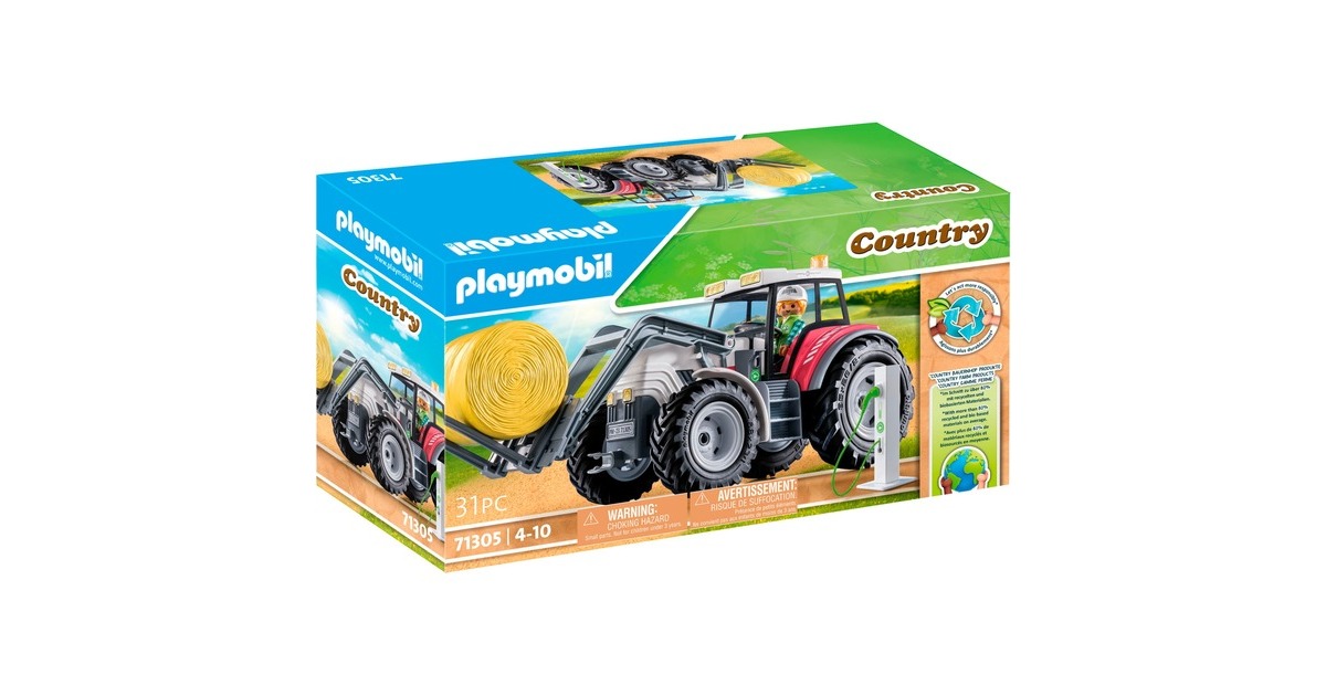 PLAYMOBIL Country - Grote tractor Constructiespeelgoed  (71305)