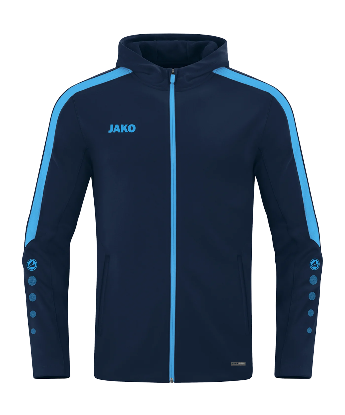 JAKO Power Kapuzenjacke Kids Blau F910