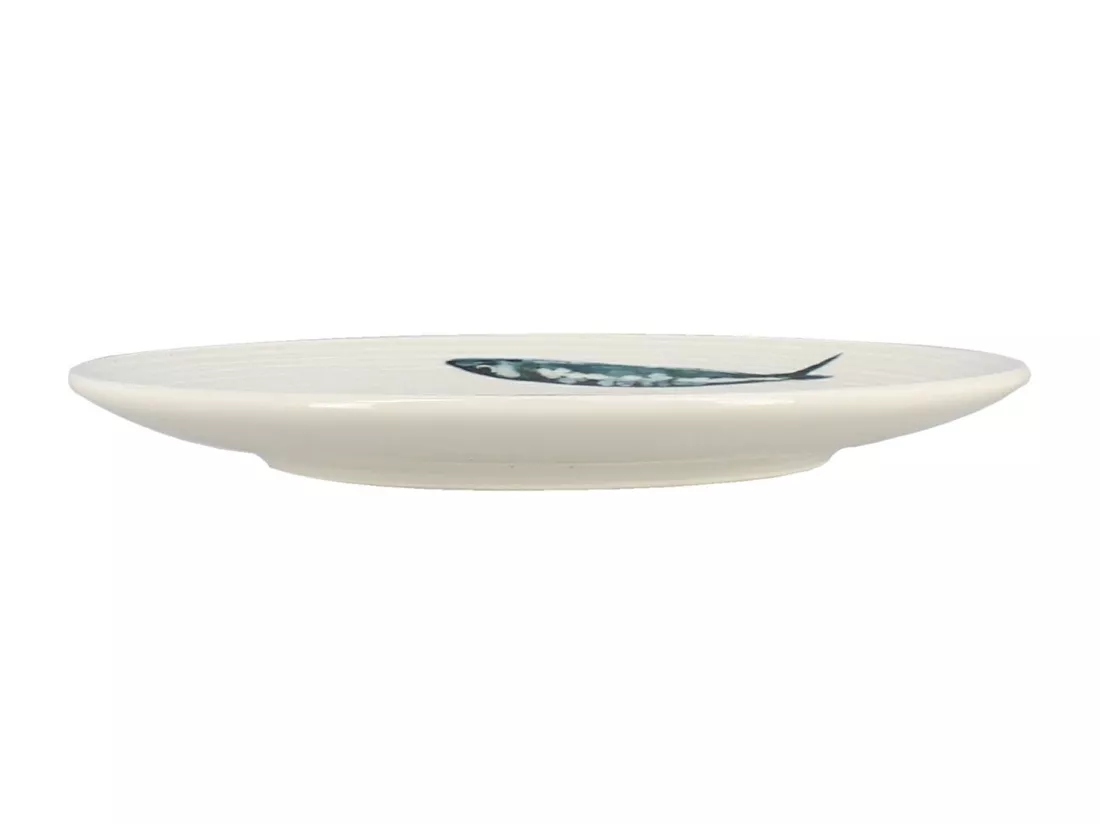 Novastyl - Lot 6 Assiettes Desserts Sardine 20cm En Faience