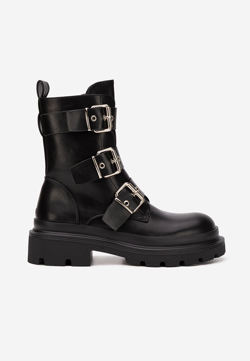 Bottes courtes femme noires Mioala