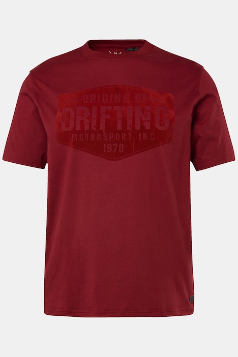 T-Shirt, Halbarm, Brust-Print, bis 8XL