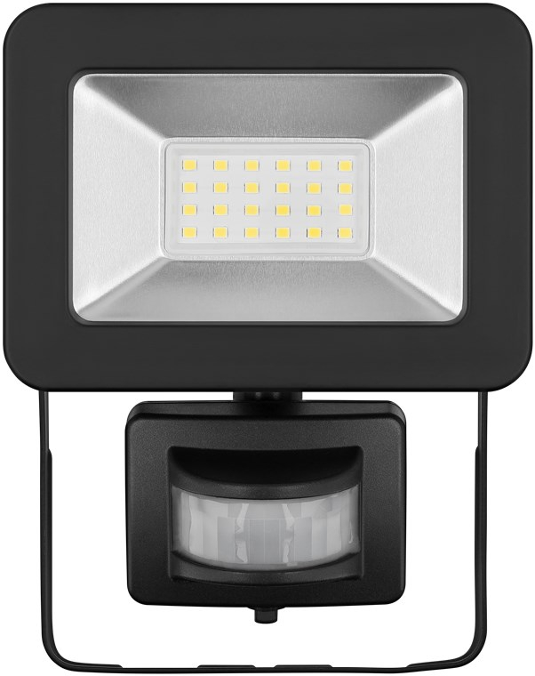 24 LED's Outdoor Lampe Aussenstrahler Wandleuchte Flutlicht mit Bewegungsmelder IP44 (53879) - Kaltweiss