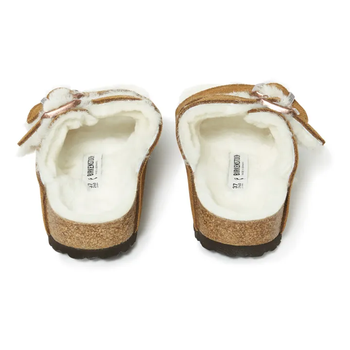 BIRKENSTOCK Sandales Arizona Fur Cuir Suede - Collection Adulte  | Camel