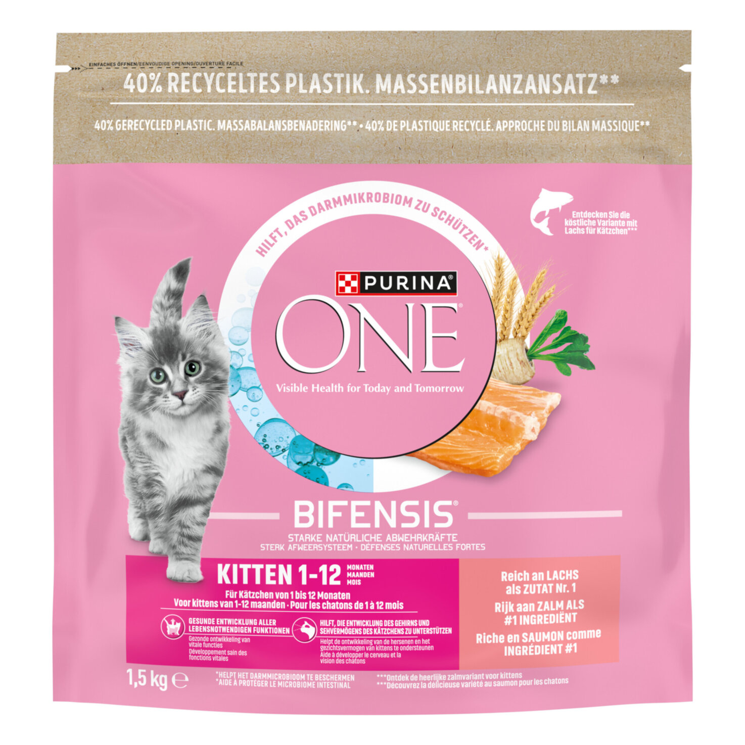 ONE Kitten Katzen Trockenfutter Lachs