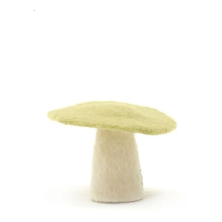 Muskhane Champignon décoratif en feutre | Vert Tilleul