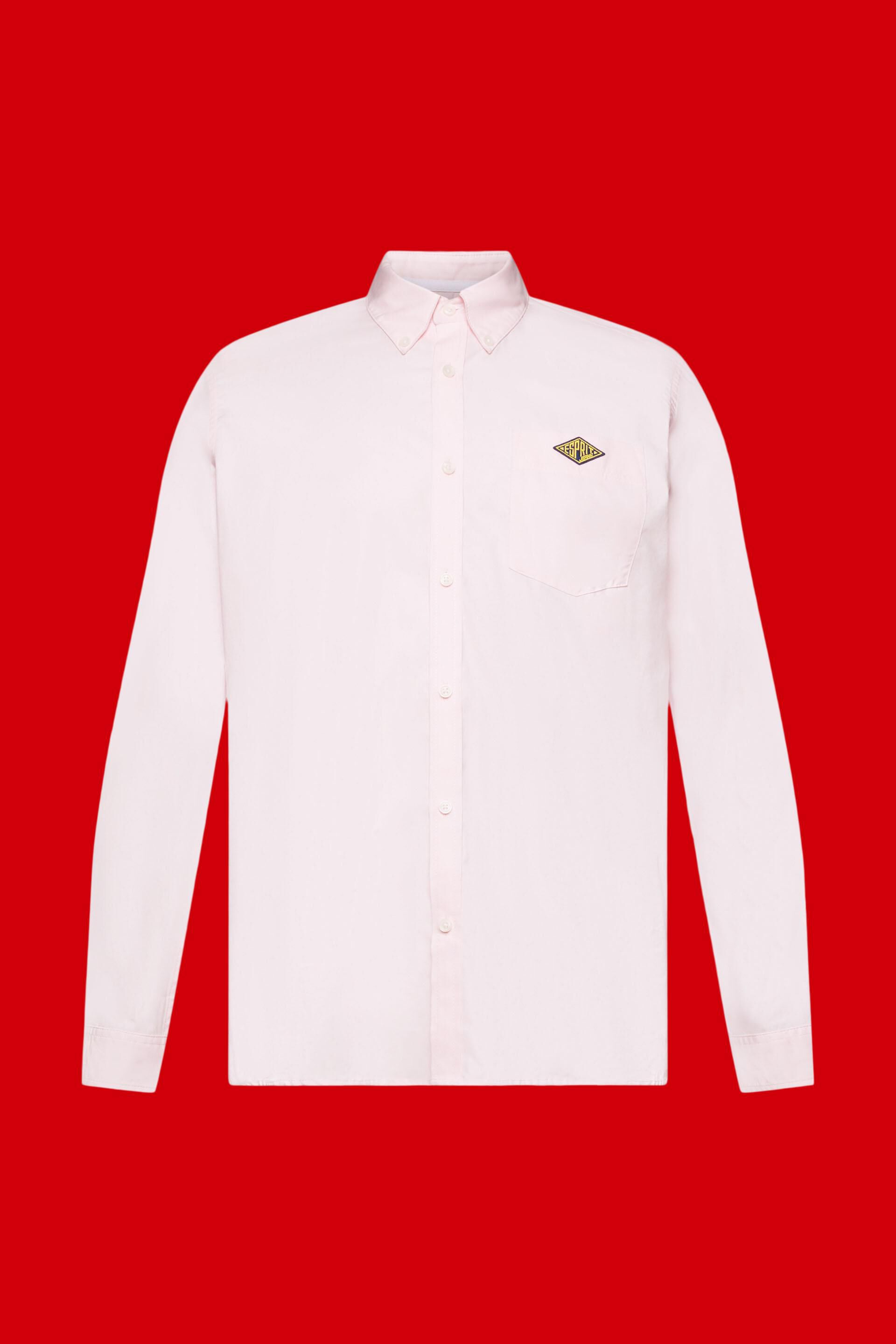 Chemise en coton dotée d'un col à pointes boutonnées