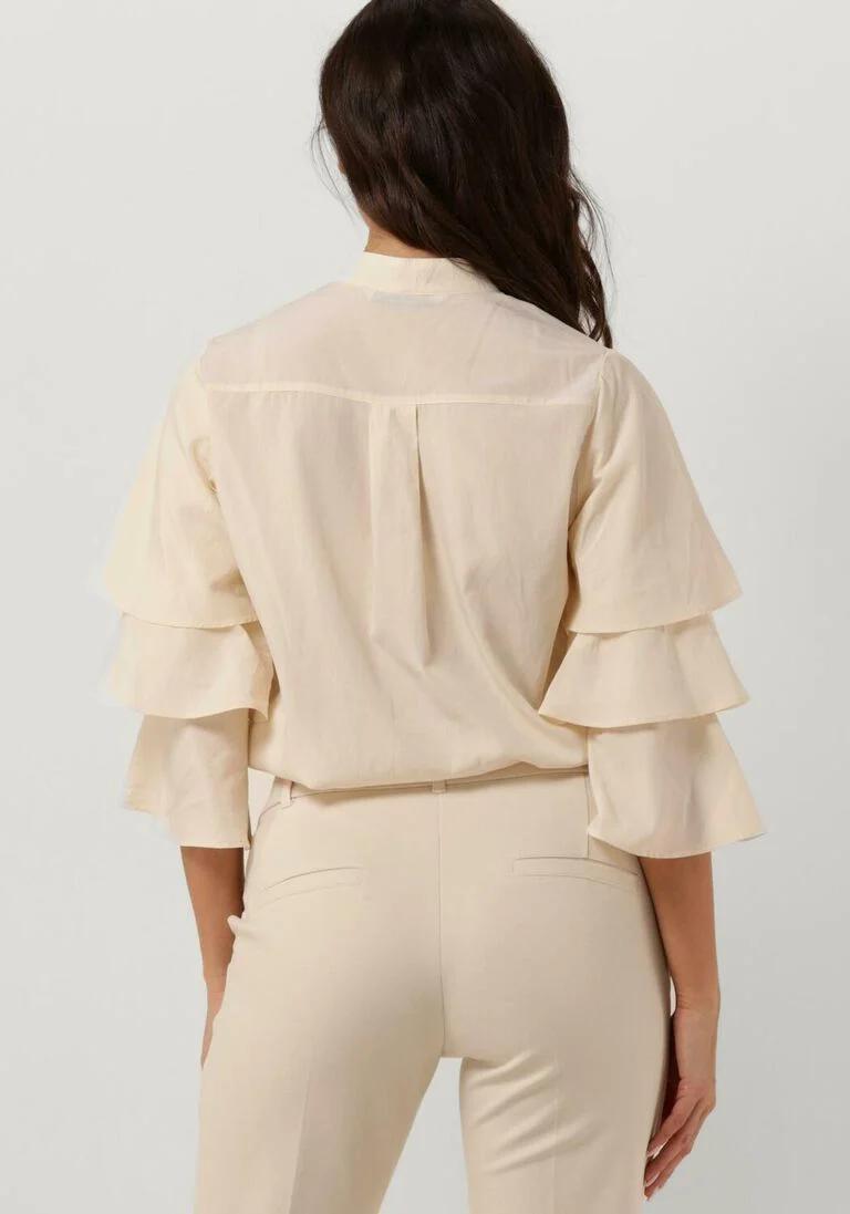 SUMMUM gebroken wit summum blouse blouse lyocell cotton