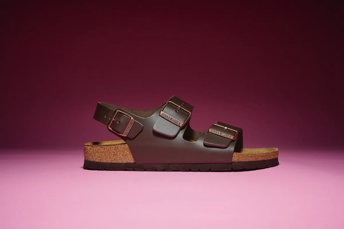Birkenstock Women's Milano Natural Leather Narrow Dark Brown