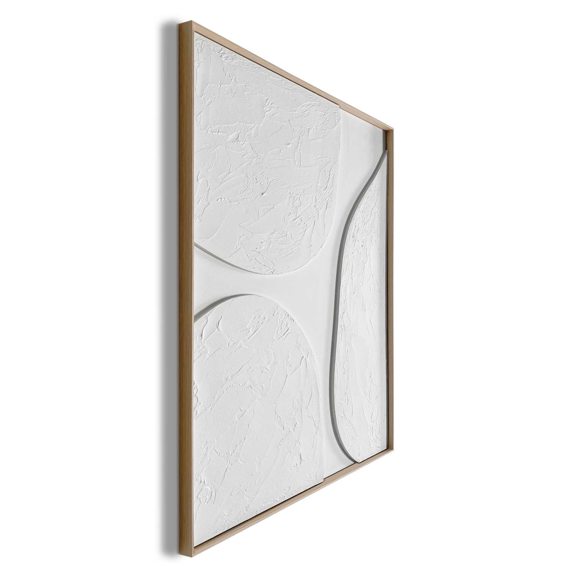 Reinders - Connected Relief Art Schilderij - 70 x 50 cm - Wit