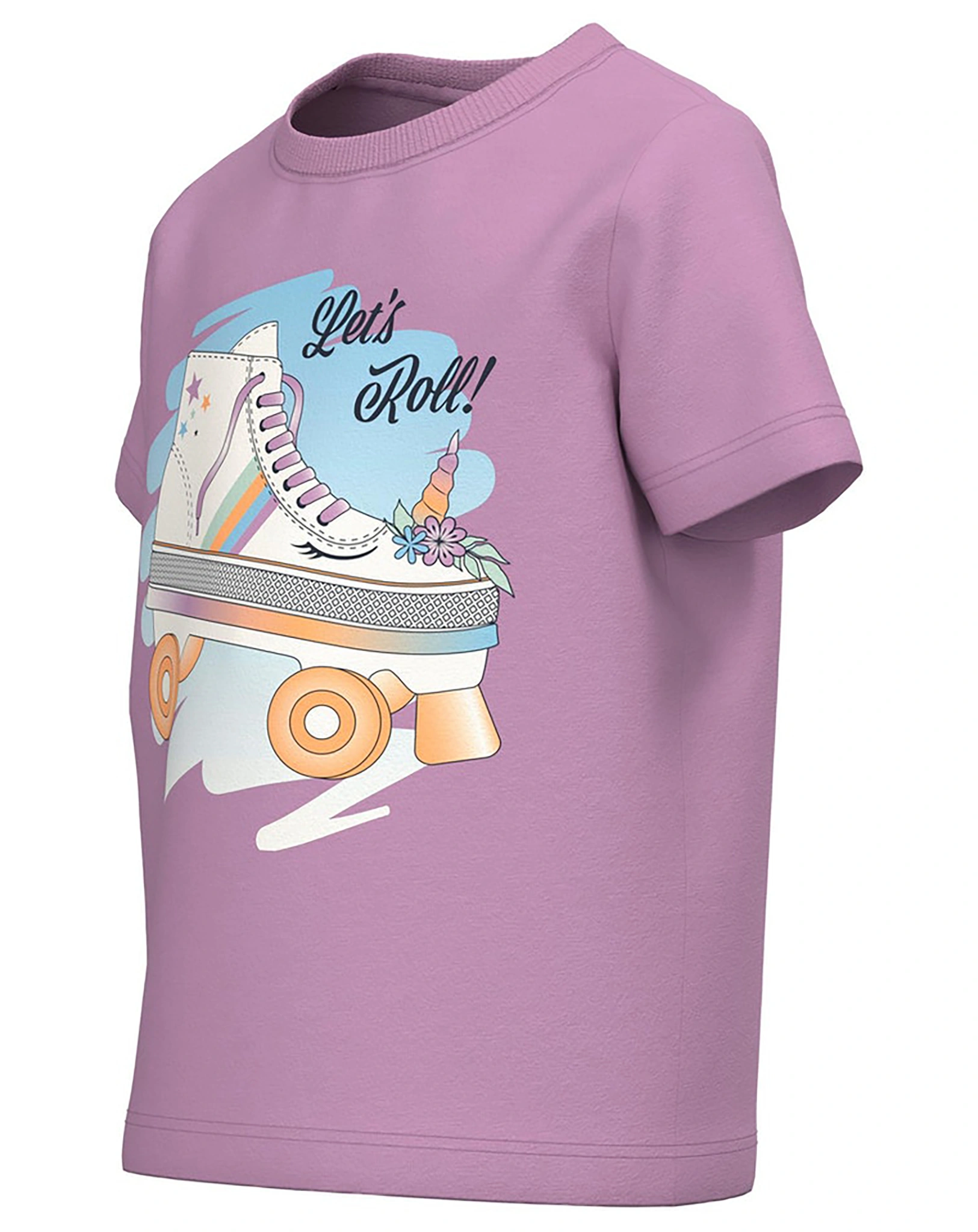T-Shirt NMFJASMINE in smoky grape