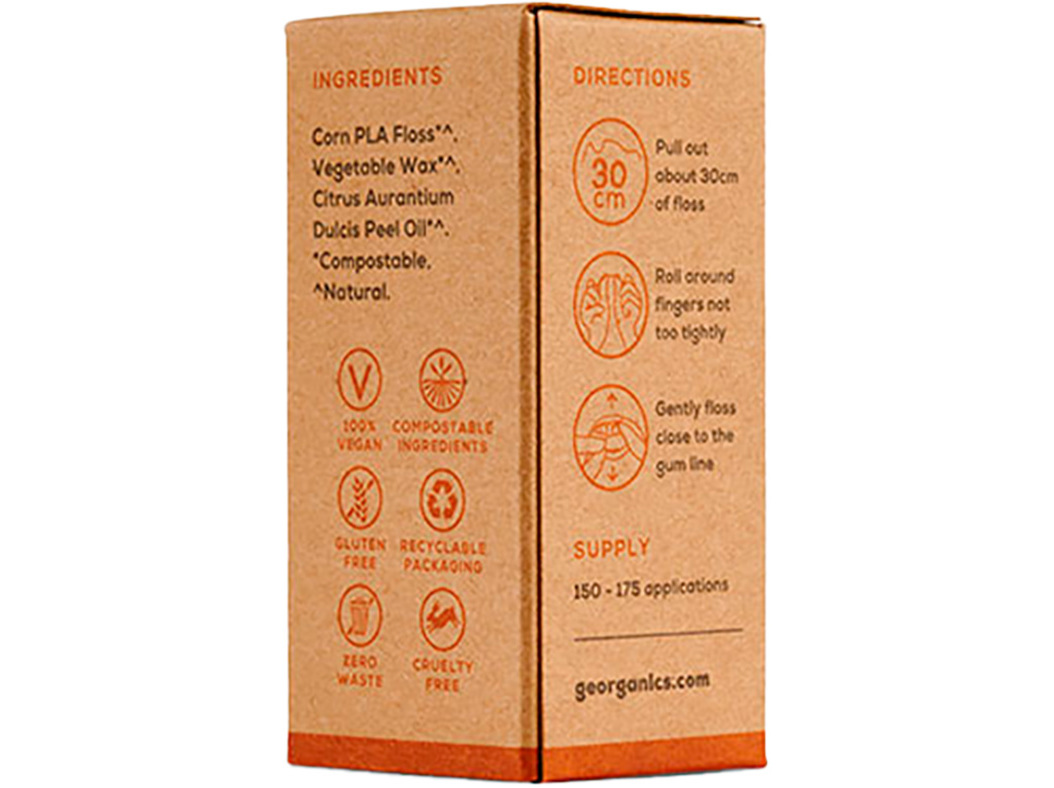 FIO DENTARIO GEORGANICS LARANJA