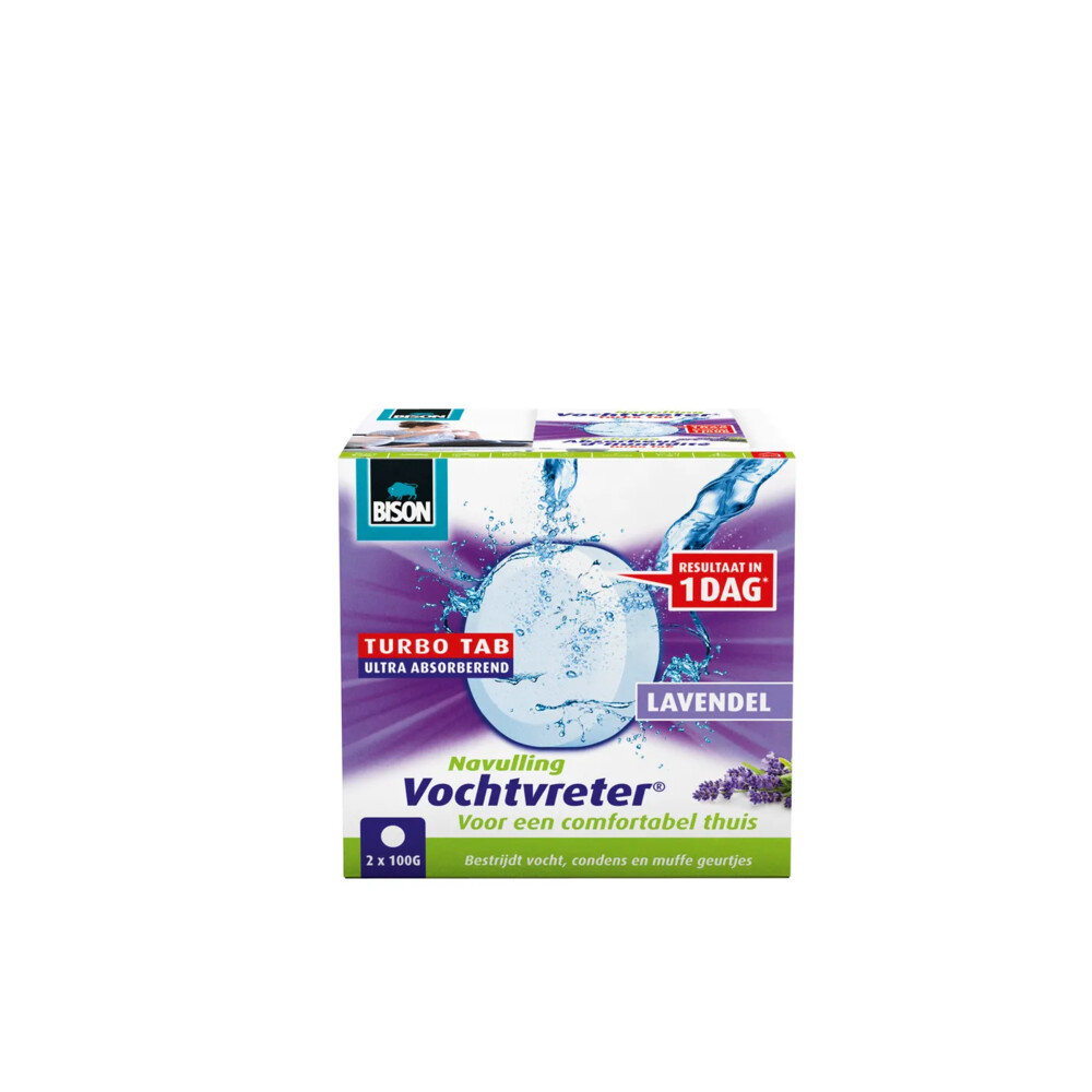 Bison Vochtvreter Turbo tab Lavendel100 gr