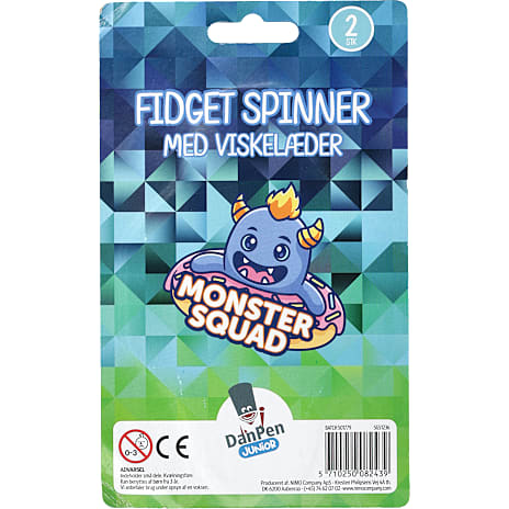 Danpen Junior fidget spinner 2-pak - blå/gul