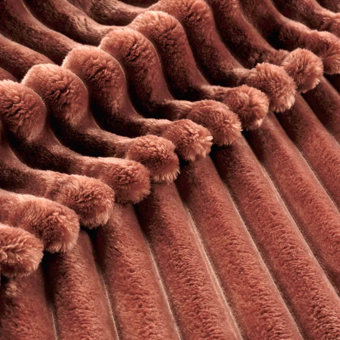 Plaid doux (125 x 150 cm) Dune Terracotta