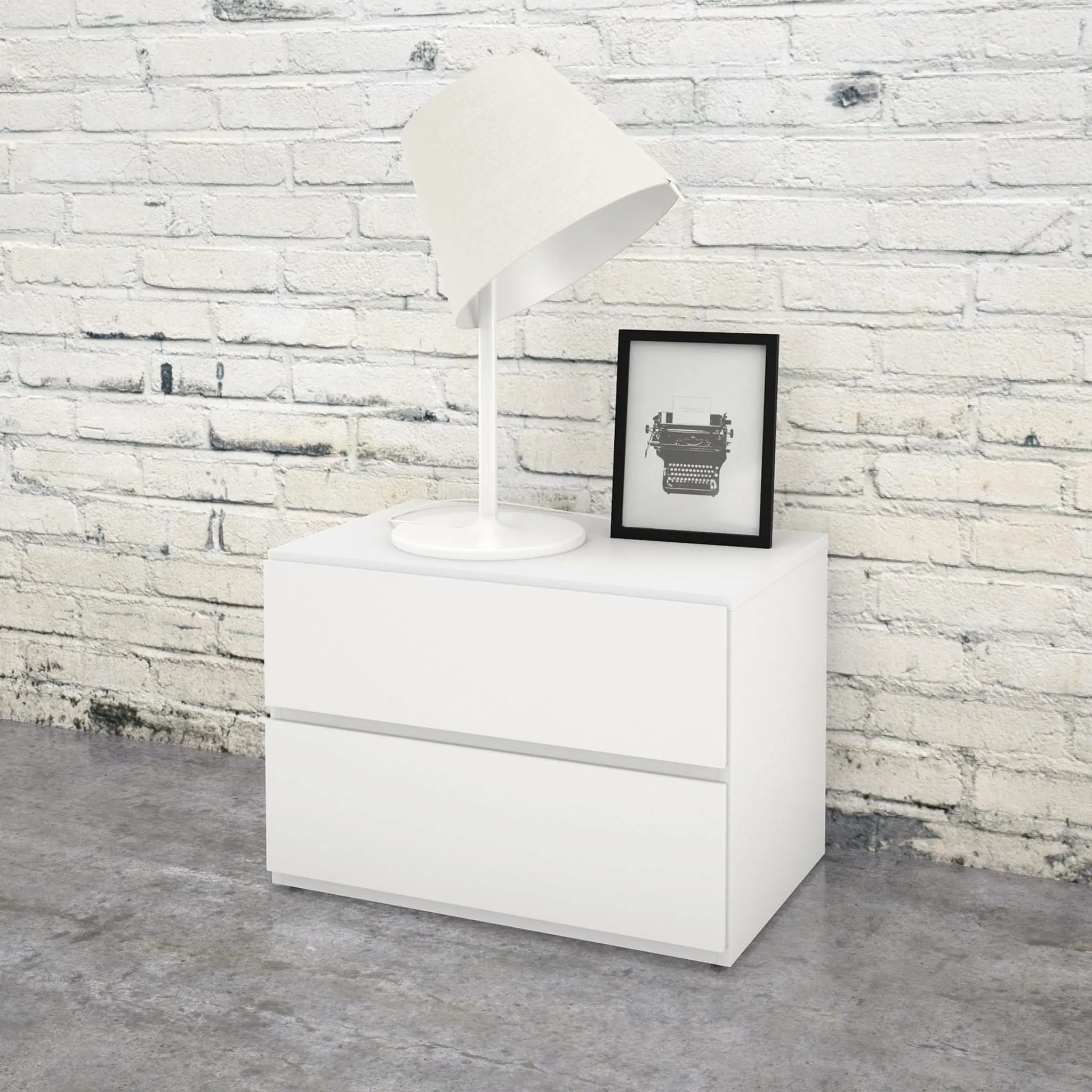 Nexera Table de Nuit Bali - Blanc