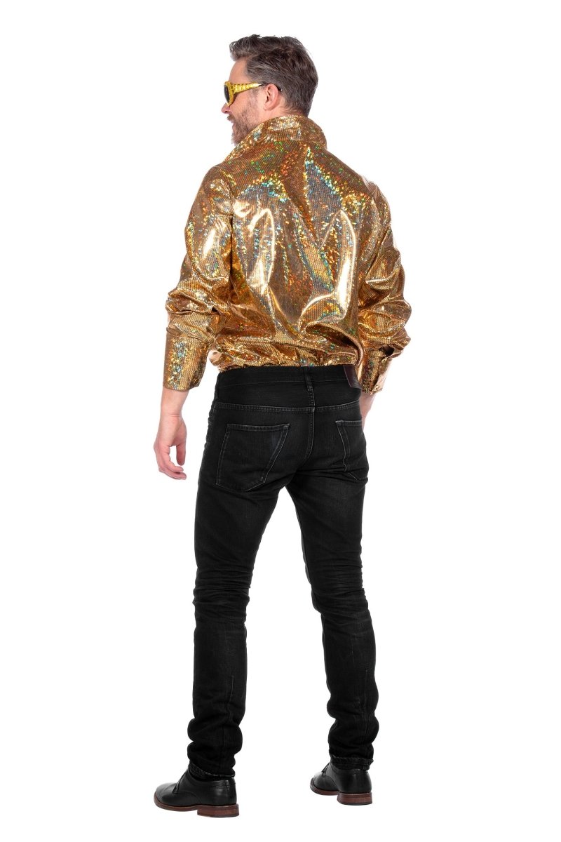 Gouden Blouse Heren Disco