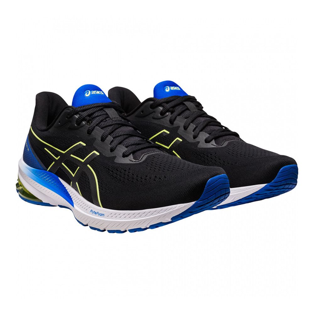 Asics GT-1000 12 - Chaussures running Homme black/glow yellow