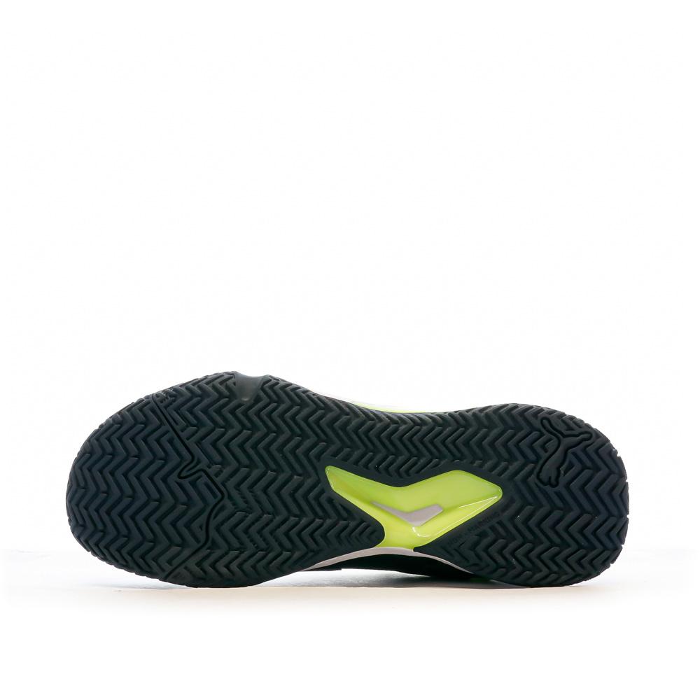 Puma Chaussures de Padel Noire/Jaune Homme Puma Solarcourt