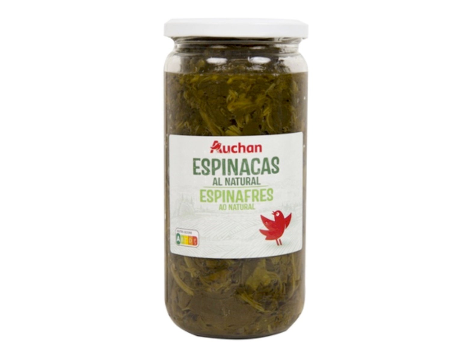ESPINAFRES AUCHAN AO NATURAL FRESCO 660 (425) G
