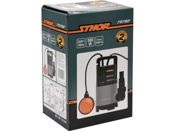 Dykpumpe til snavset vand 500W STHOR 79782