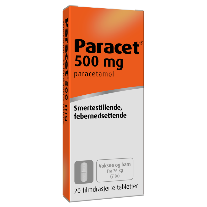 Paracet avlange tabletter 500 mg