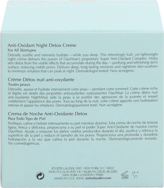 Estée Lauder - NightWear Plus - Nachtcrème - 50 ml - Ontgiftend - Intens hydraterend
