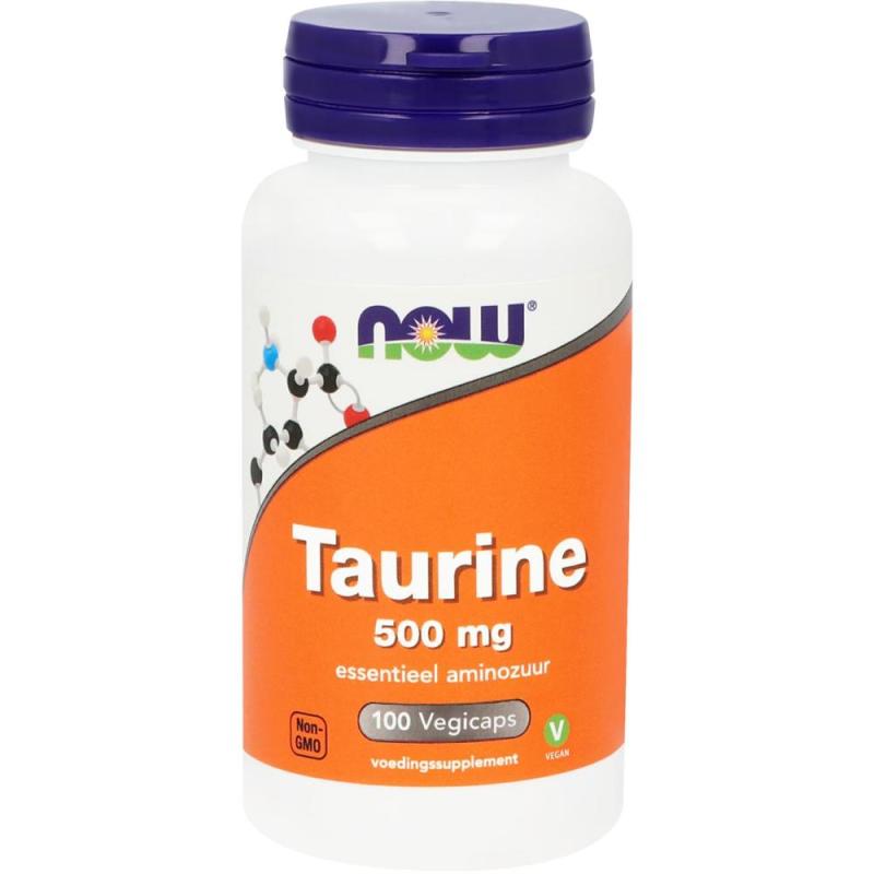 Now Taurine 500mg 100 capsules