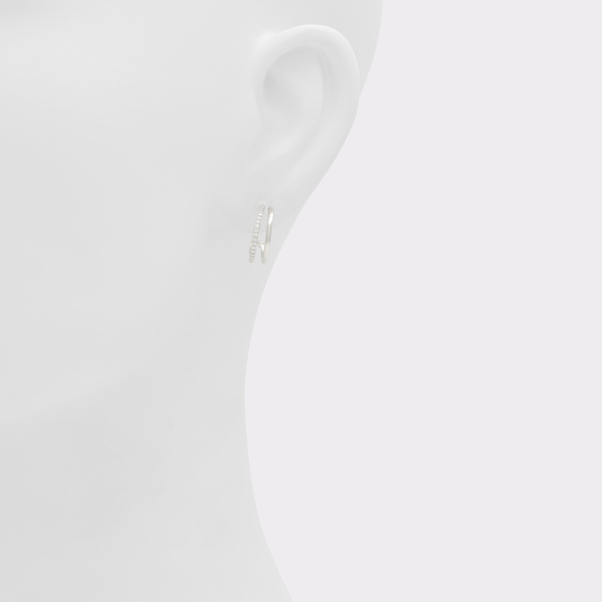 Baguim Silver-Clear Multi Women Earrings