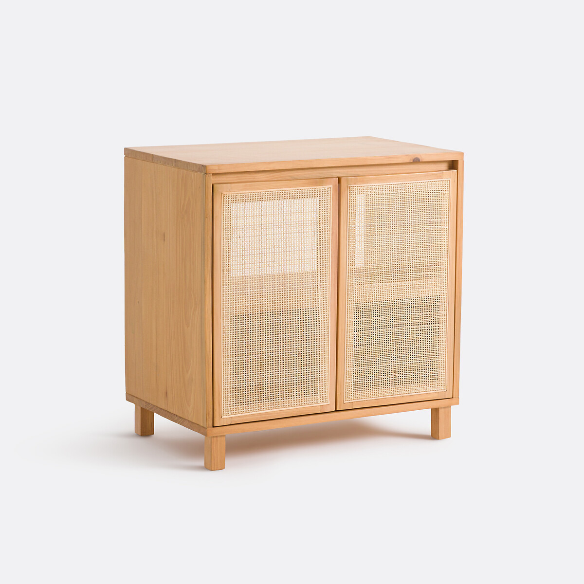 SO'HOME<br>Armário para lavatório em pinho e rattan l 80 cm, Jaca