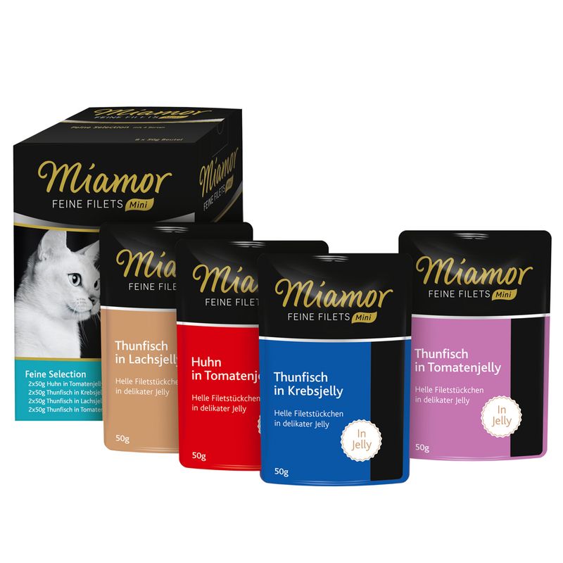 Miamor Filets fins Mini sachets fraîcheur 8 x 50 g pour chat