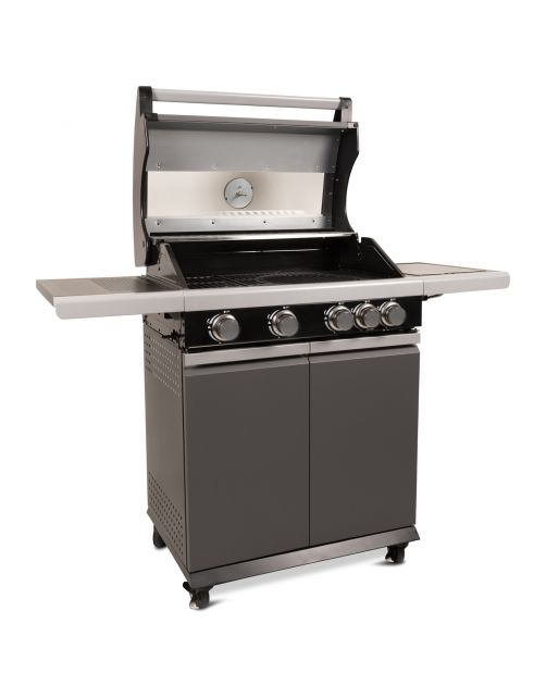 Patton Patio Pro Chef - Multi Grill 4+ Gasbarbecue - Barbecue - 54x133x113 cm 36 kg Grijs Zwart Geschikt Voor 6-10 Personen