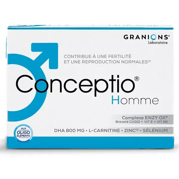 Granions Conceptio Lot spécial fertilité couple Homme 90 capsules et 30 sachets + Femme 30 gélules et 30 capsules