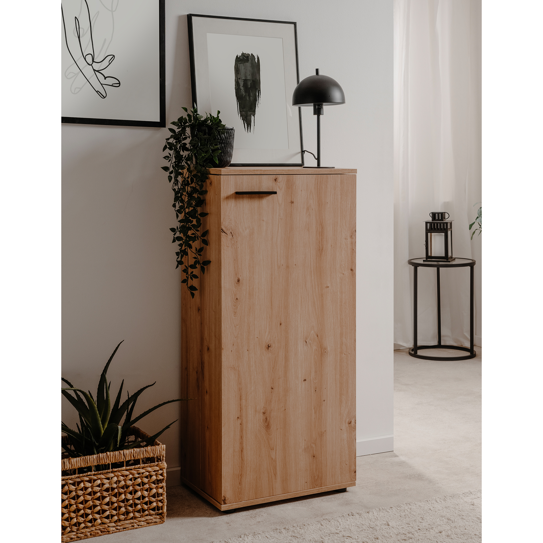 Schuhschrank SATOS - Artisan Eiche - 4 Einlegeböden