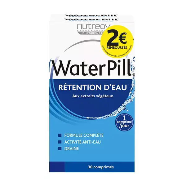 Nutreov Physcience WaterPill Rétention d'Eau Lot de 2 x 30 comprimés